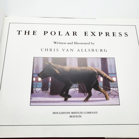 Vtg The Polar Express Book with The Caldecott Medal Trumpet Special Edition EUC - Picture 9 of 10
